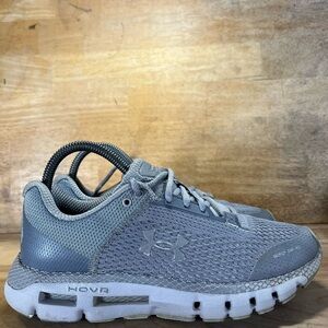 Under Armour HOVR Infinite REFLECTIVE Womens Sz 7.5 Running Shoes Sneakers Gray